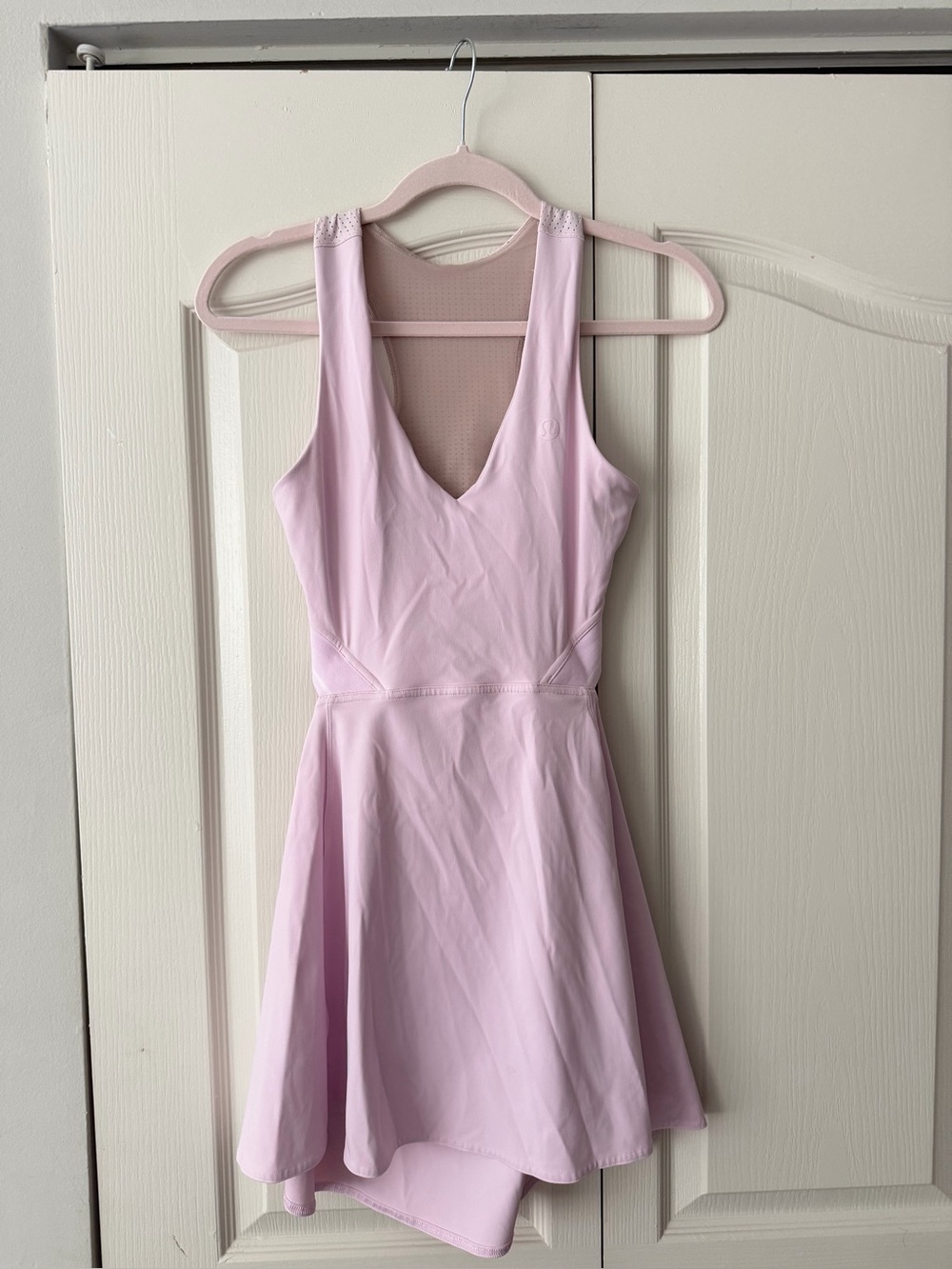 lululemon athletica Light Pink Athletic Skater Romper